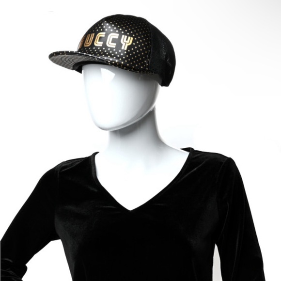 Gucci leather trucker hat L/59 Sega x Gucci Collab - Picture 2 of 10